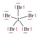 Vzorec s doplněnými elektronovými páry na terminálních atomech